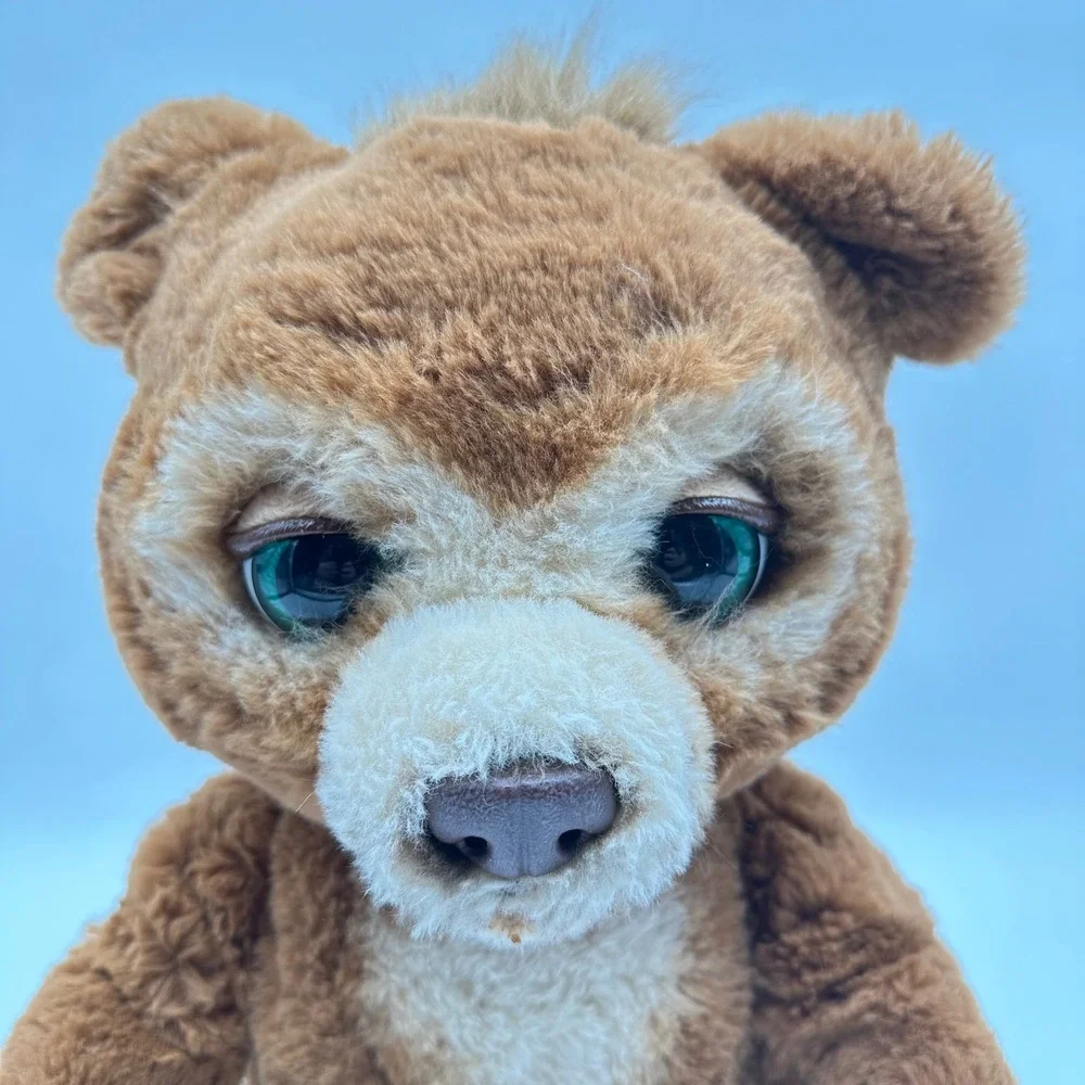 FurReal Friends Cubby the Curious‎ Bear Interactive Plush Teddy Bear Brown Works